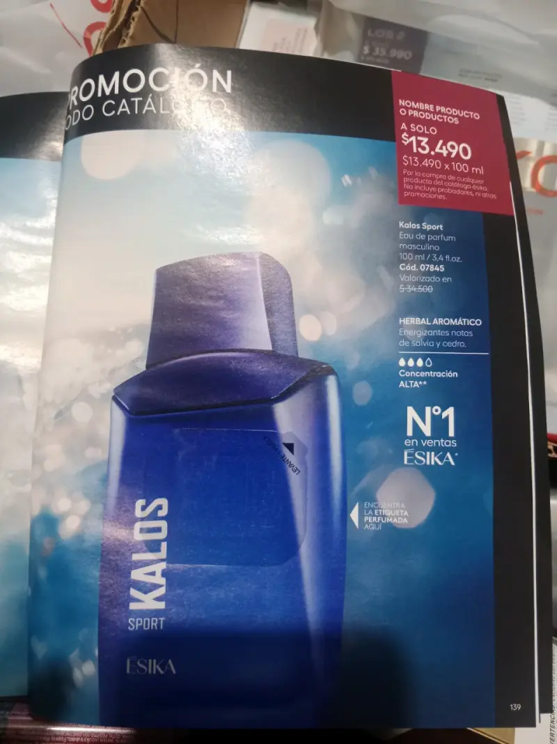 Perfume Kalos Sport para Hombre 100 ml