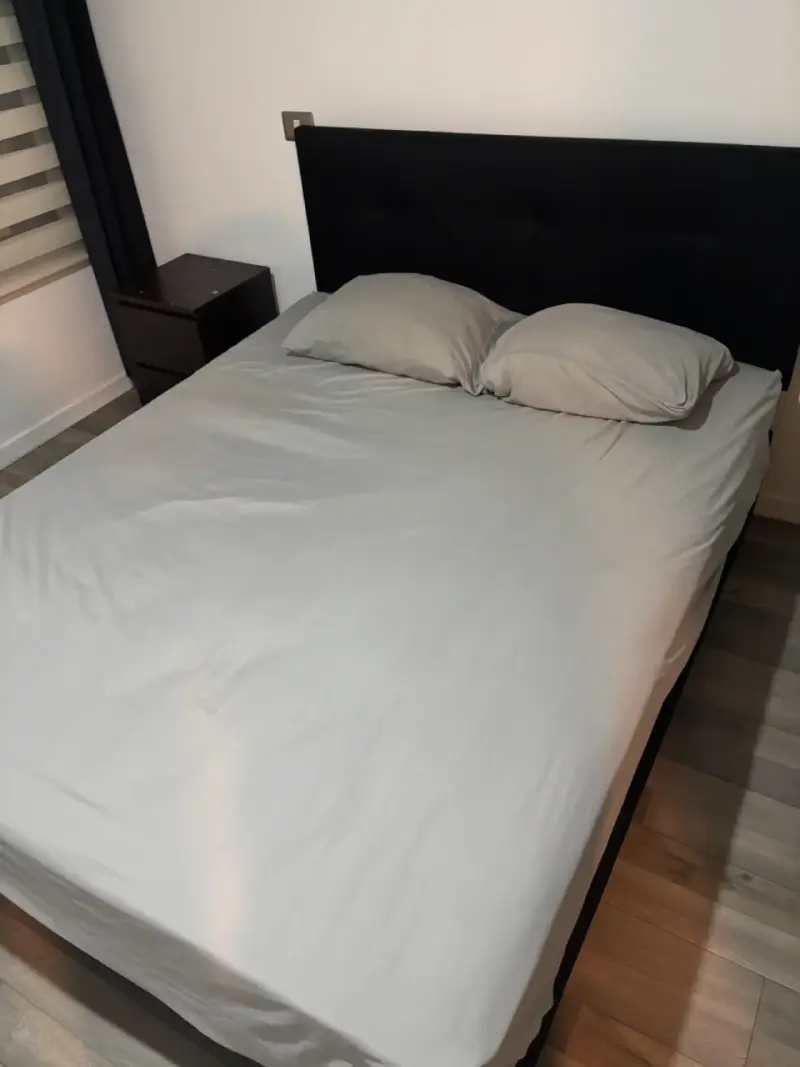 Cama americana Star 2 plazas+respaldo Royal negro - 2