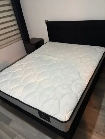 Cama americana Star 2 plazas+respaldo Royal negro - miniatura 3