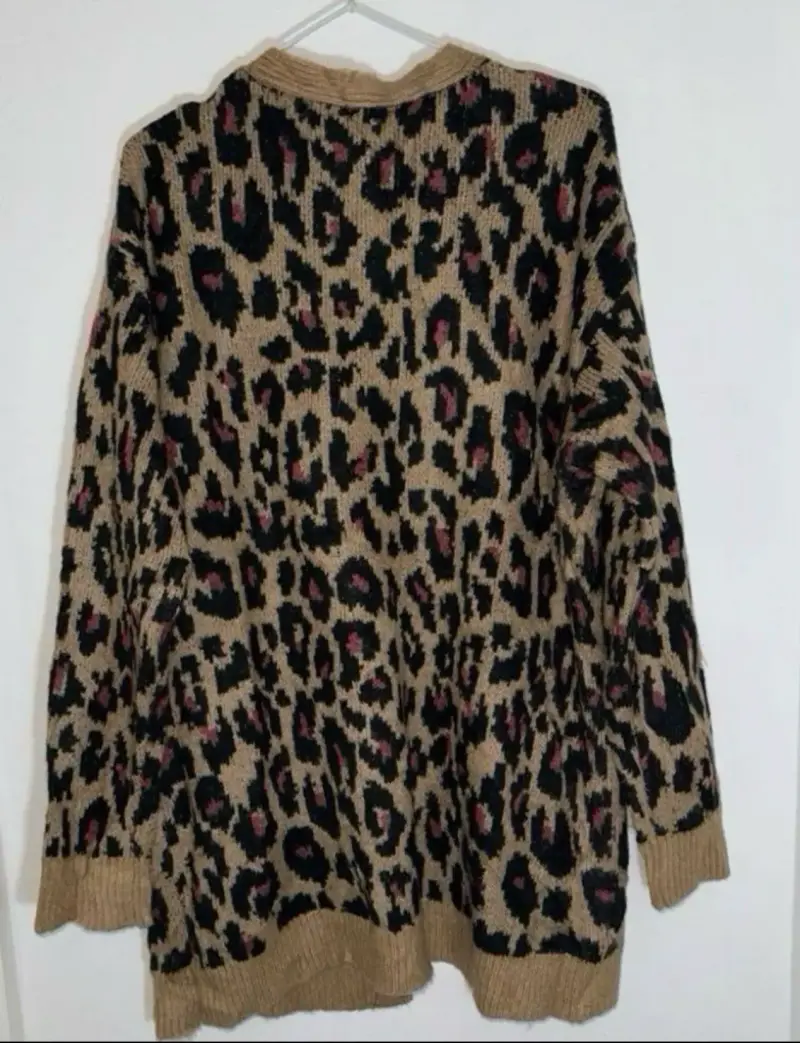 Cardigan de punto animal print Como Vintage - 3