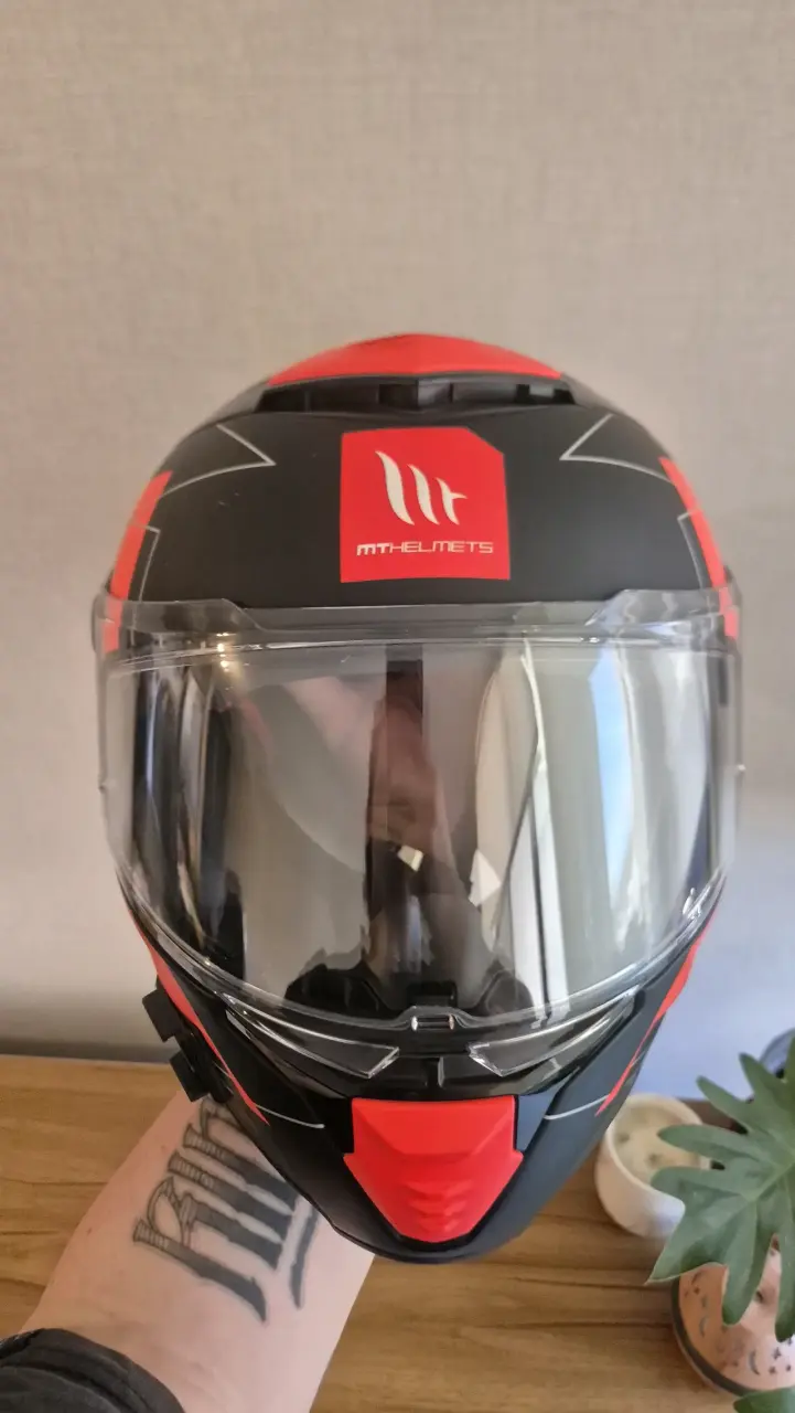 Casco de moto MT Helmets Thunder 4 con visor - 1