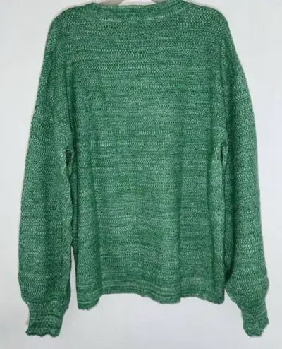 Suéter verde de punto para mujer - miniatura 5