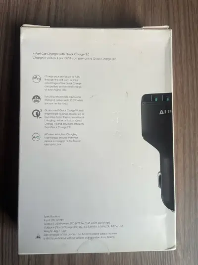 Cargador de Auto Aukey 4 Puertos USB Quick Charge - miniatura 2