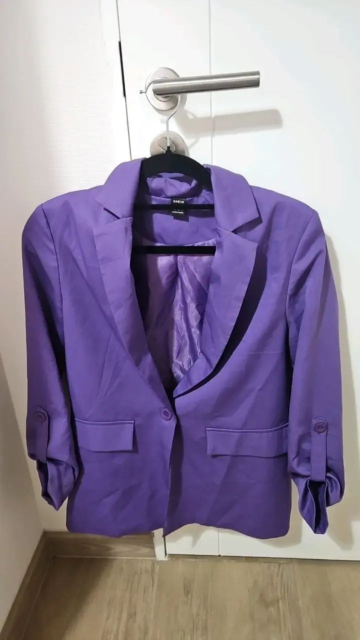Blazer Morado Shein Talla S - 1