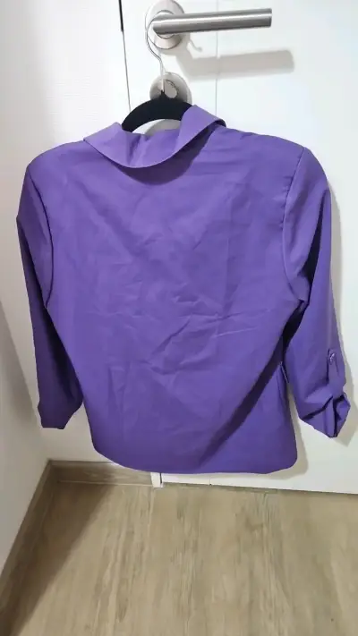 Blazer Morado Shein Talla S - miniatura 3