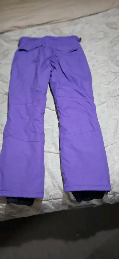 Pantalones de nieve morados para mujer - miniatura 1