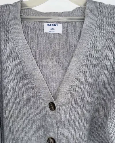 Cárdigan gris de punto Old Navy - miniatura 2