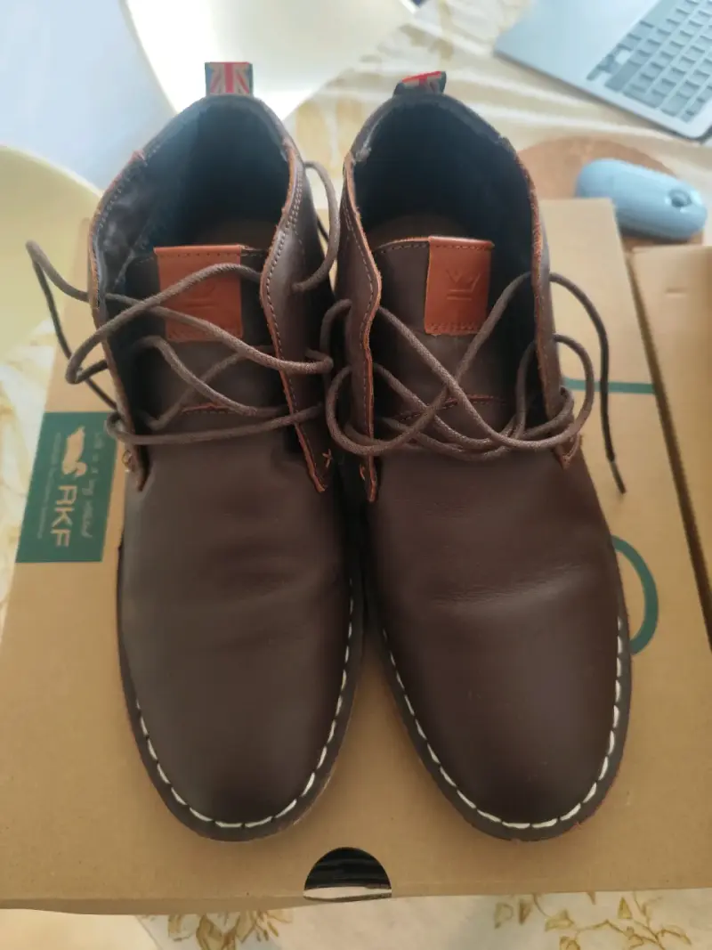 Zapatos de cuero marrón para hombre Bata - 1