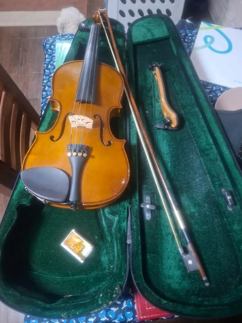 Violín acústico con estuche y arco - 3