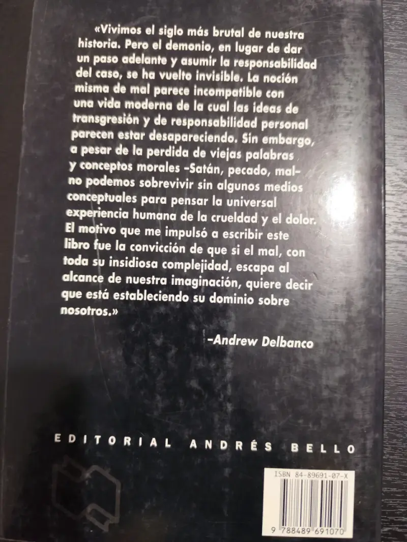 Libro 'La muerte de Satán' de Andrew Delbanco - 3
