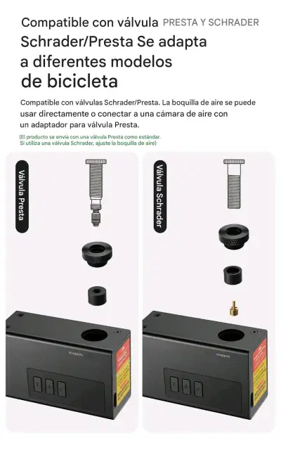 Compresor Portátil Bicicleta 150 PSI USB-C 5000mAh - miniatura 5