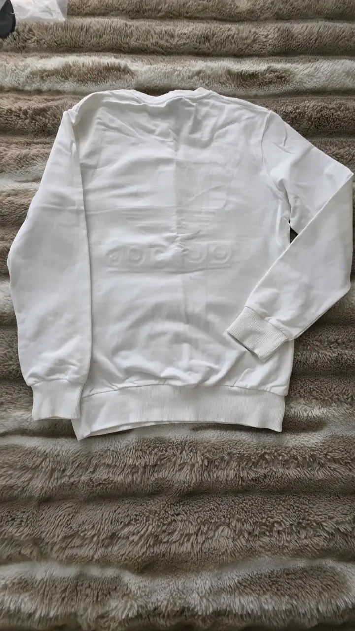 Polerón blanco Adidas de algodón - 1