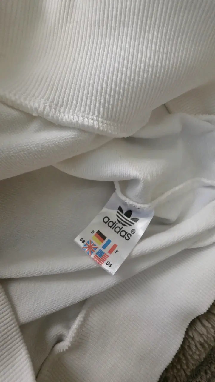 Polerón blanco Adidas de algodón - 2