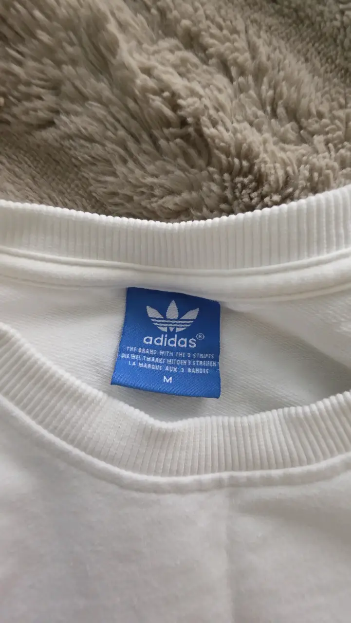 Polerón blanco Adidas de algodón - 3