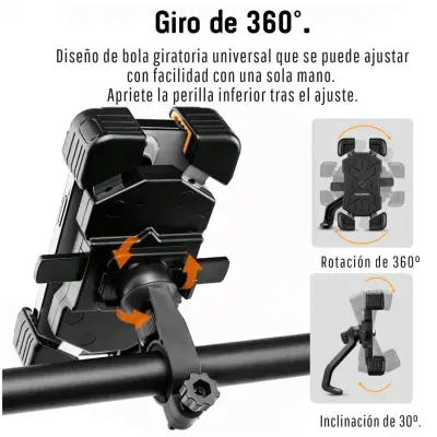 Soporte para celular de manillar rockbros - miniatura 3