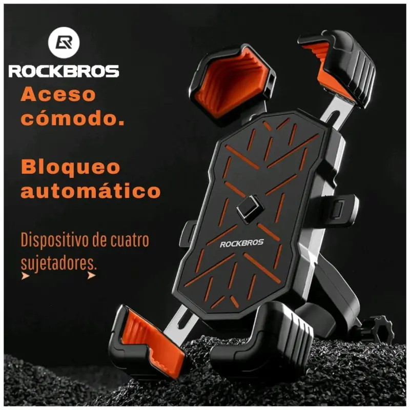 Soporte para celular de manillar rockbros - 4