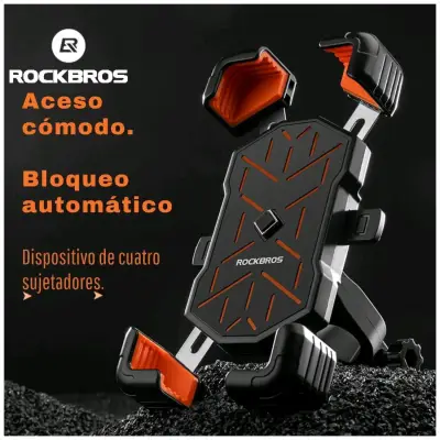 Soporte para celular de manillar rockbros - miniatura 4