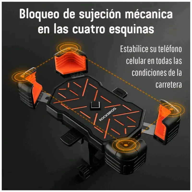 Soporte para celular de manillar rockbros - 5