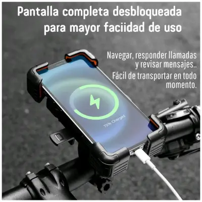 Soporte para celular de manillar rockbros - miniatura 6