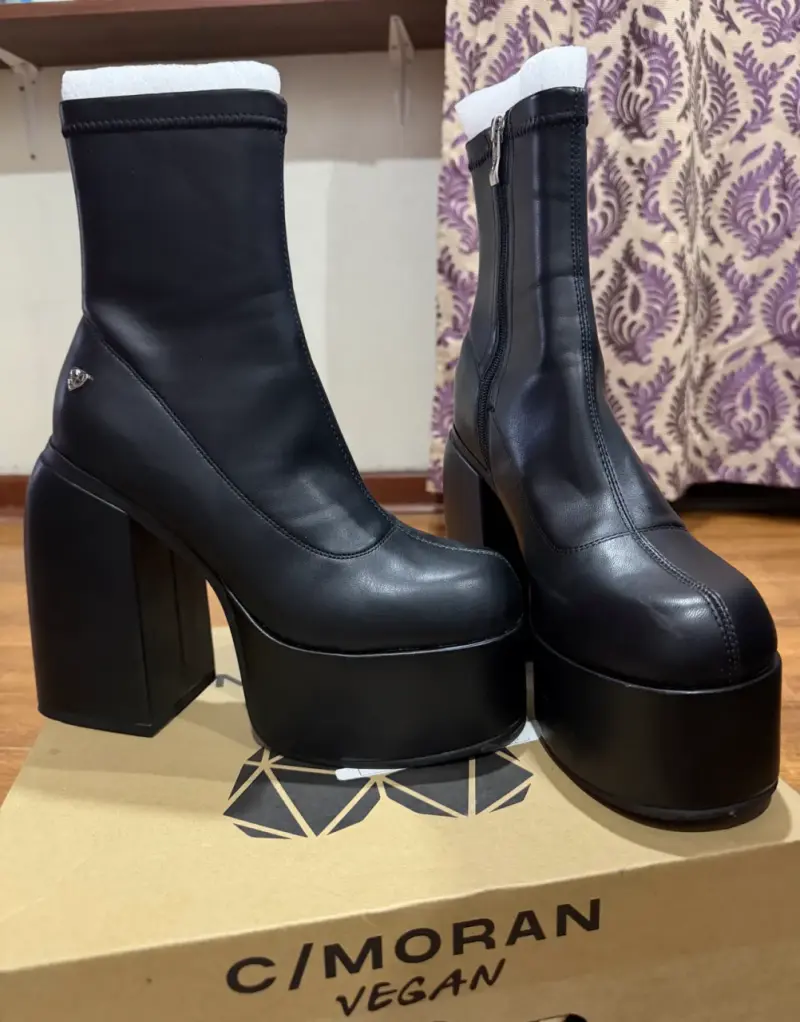 Botines de plataforma negros C/Moran talla 39 - 3