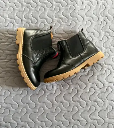 Botines de niña negros talla  25 de cuero 100% COQ - miniatura 2