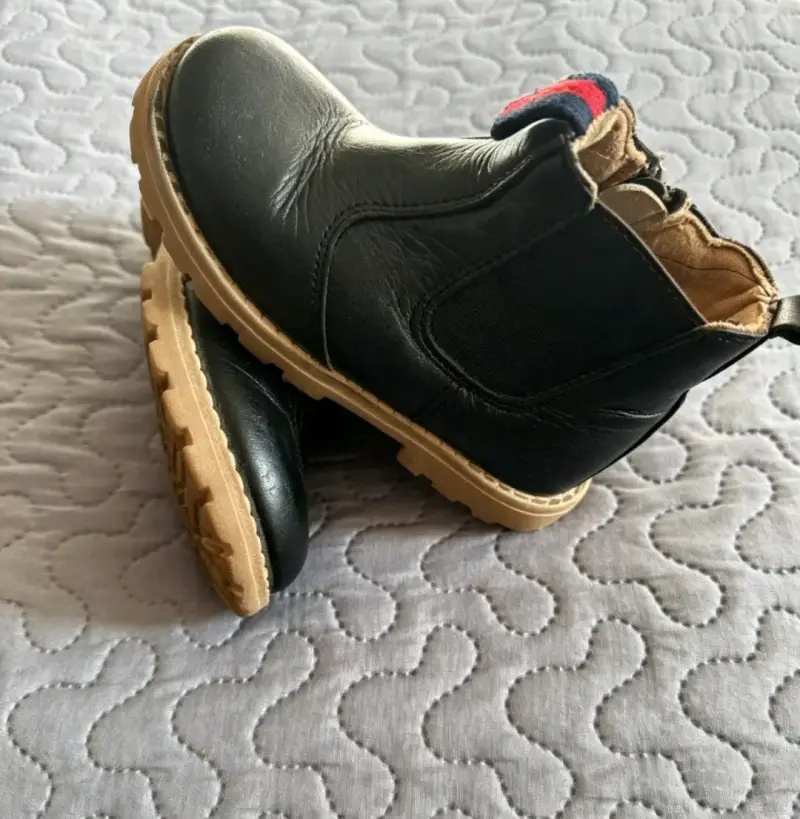 Botines de niña negros talla  25 de cuero 100% COQ - 3