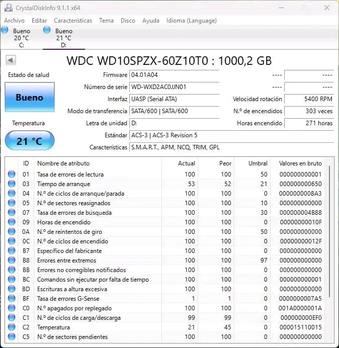 Disco Duro 2.5" de 1TB Western Digital - 3