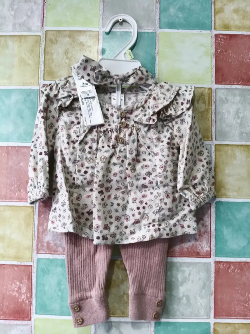 Conjunto de bebé floral