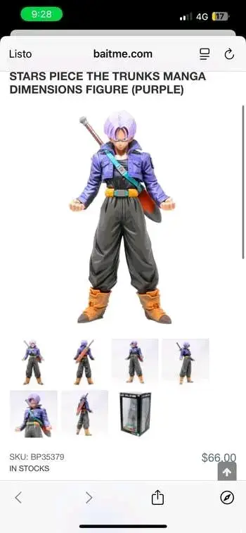 Figura de acción Trunks Stars Piece morada - miniatura 2