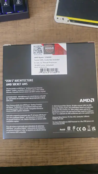 Procesador AMD Ryzen 5 9600X con gráficos Radeon - miniatura 5