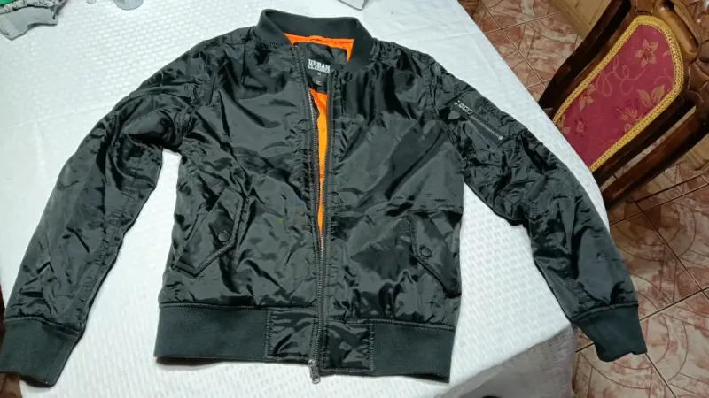 Chaqueta Bomber Negra Urban Classics - 1