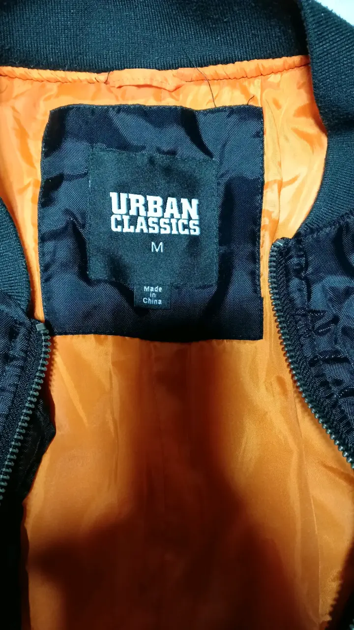 Chaqueta Bomber Negra Urban Classics - 3