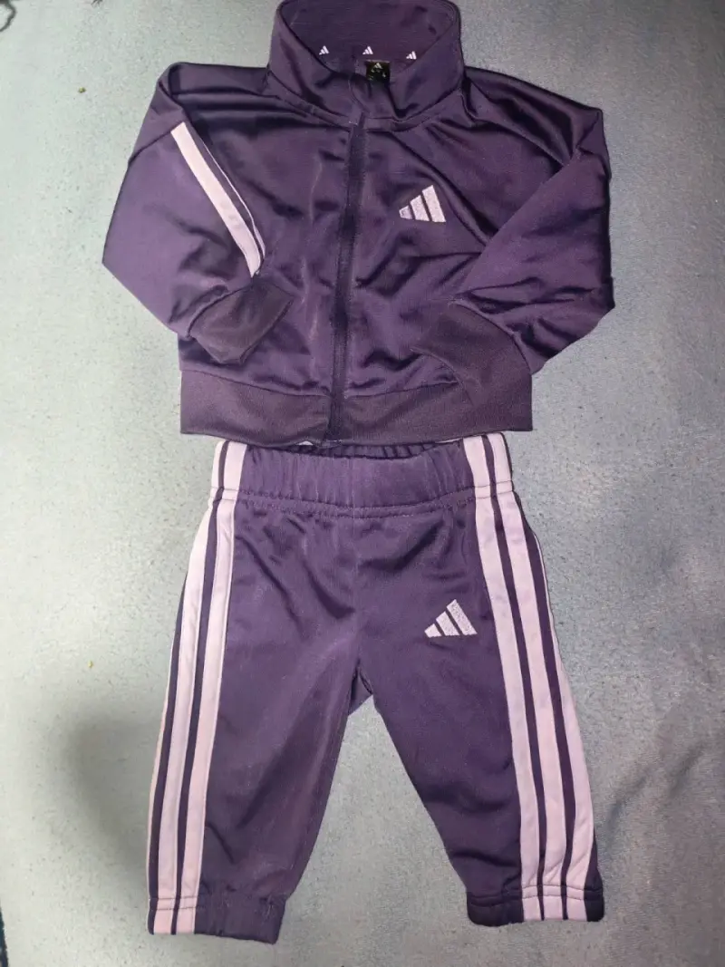 Conjunto deportivo bebé Adidas morado - 1