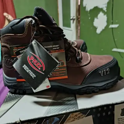 Botas de seguridad V-Flex marrones con puntera reforzada - miniatura 1