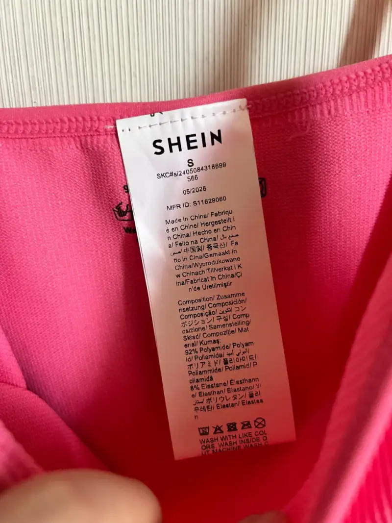 Body rosa ajustado Shein talla S - 2