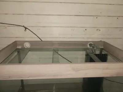 Acuario grande 300 litros con mueble de madera - miniatura 4