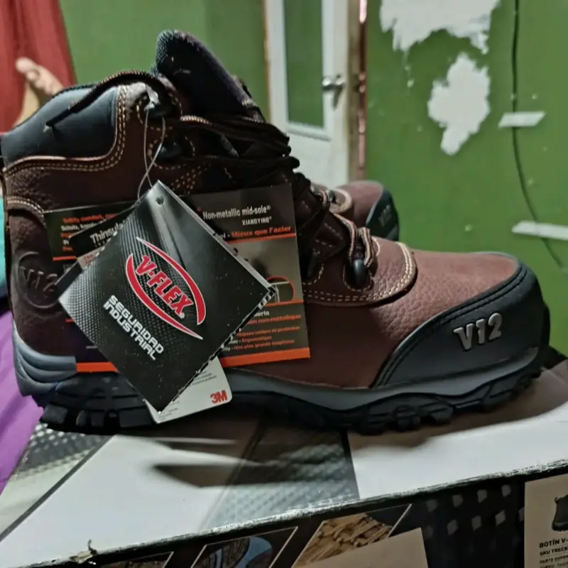 Botas de seguridad marrones V-Flex con puntera reforzada - 2