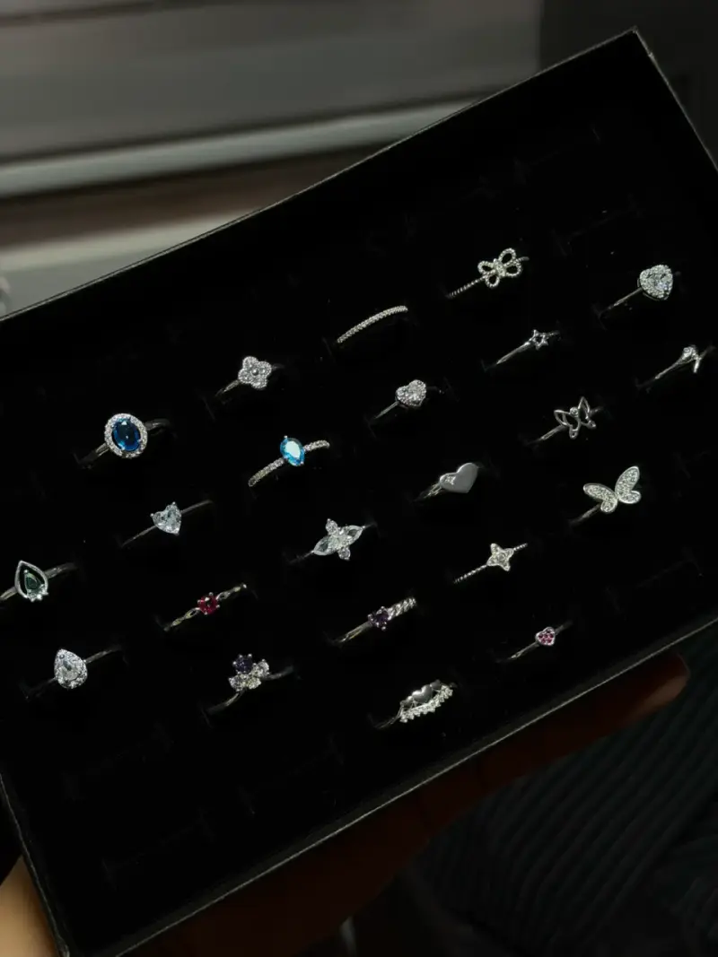 Lote de 22  anillos de plata 925