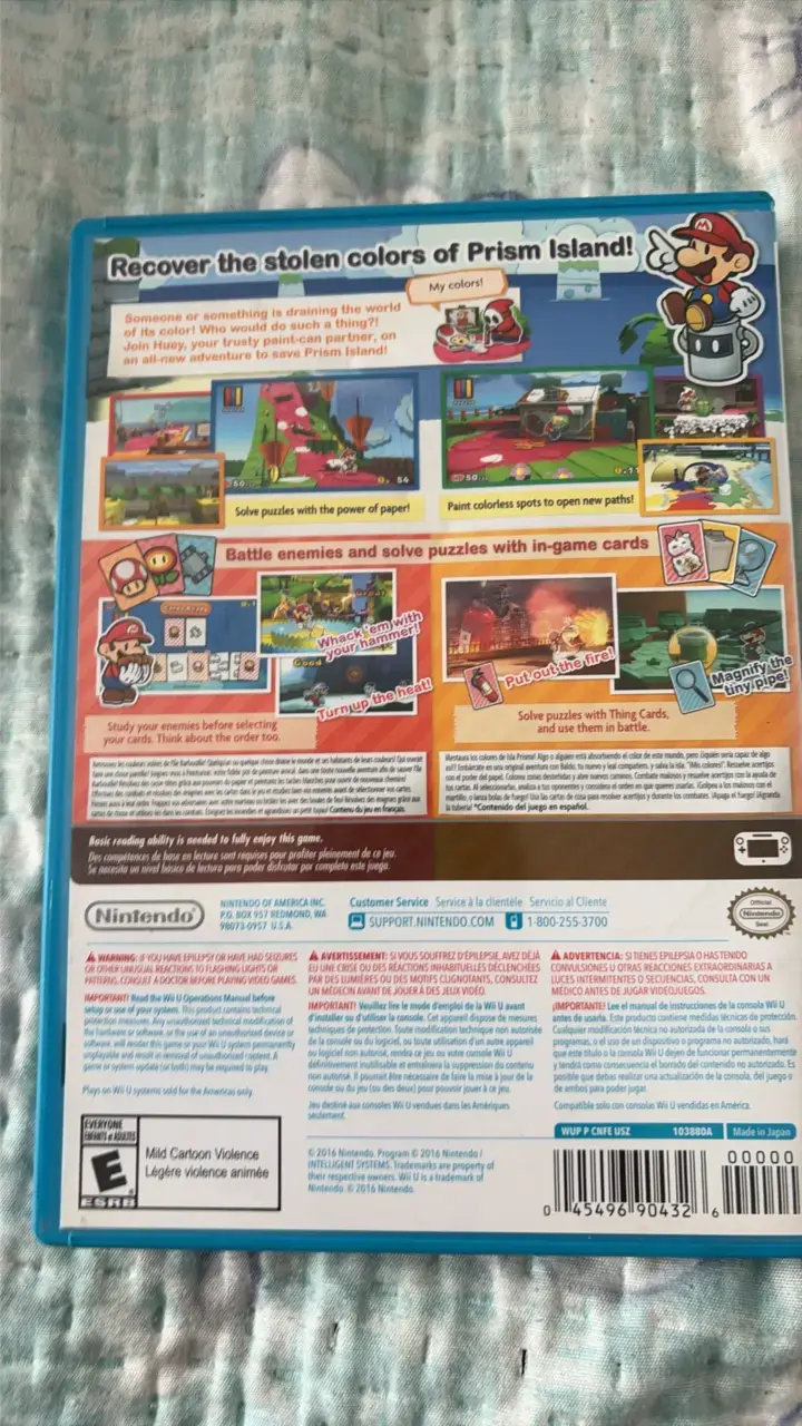 Juego Wii U Paper Mario Color Splash - 2