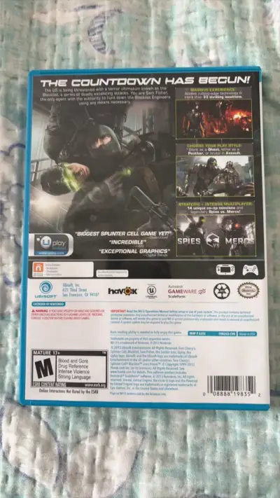 Juego Wii U Tom Clancy's Splinter Cell Blacklist - miniatura 2
