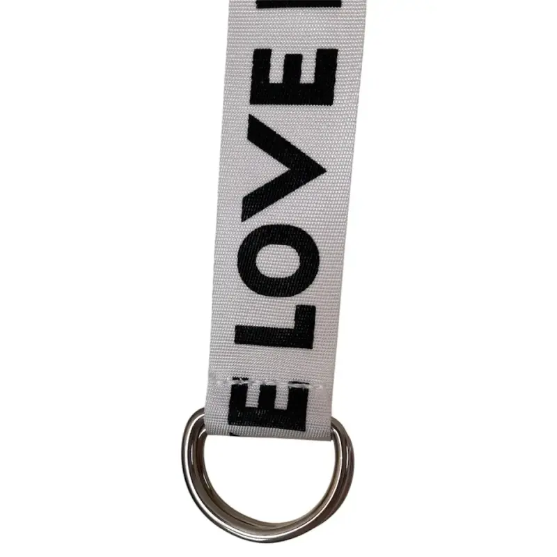 Cinturón de lona con diseño 'LOVE' - 4