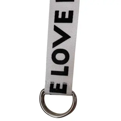 Cinturón de lona con diseño 'LOVE' - miniatura 4