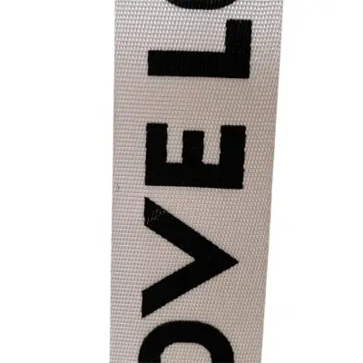 Cinturón de lona con diseño 'LOVE' - miniatura 5