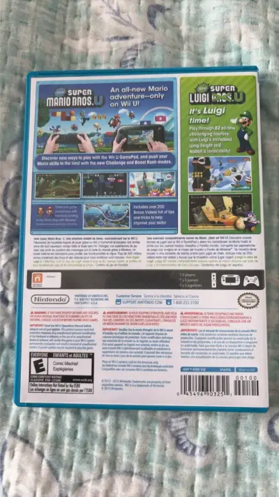 Juego Wii U New Super Mario Bros U con Luigi - miniatura 2