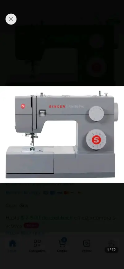 Máquina de Coser Singer Facilita Pro Gris - miniatura 1