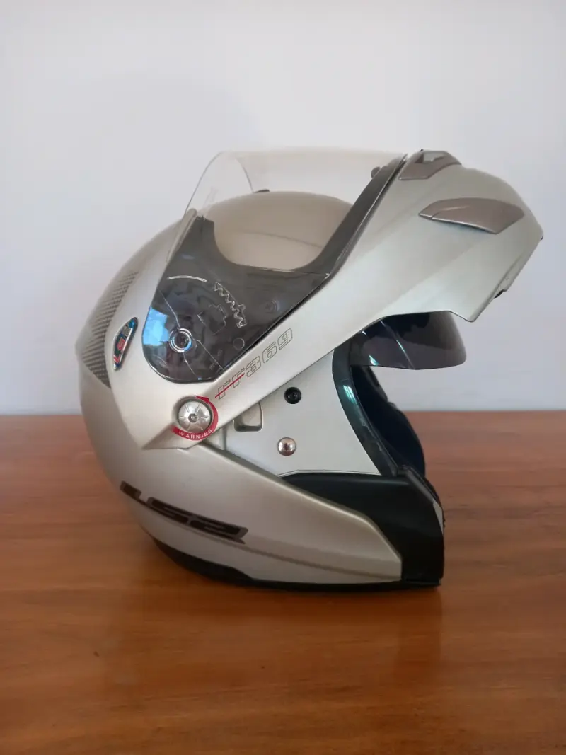 Casco abatible LS2 modelo FF369 gris - 1