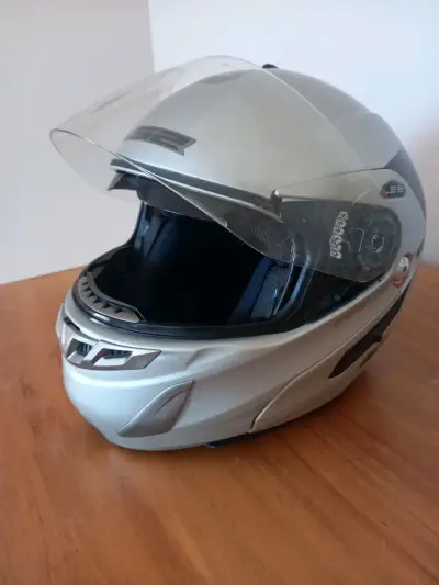 Casco abatible LS2 modelo FF369 gris - miniatura 2