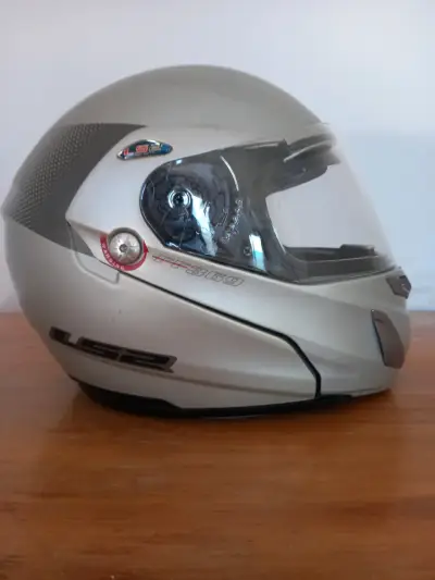 Casco abatible LS2 modelo FF369 gris - miniatura 5