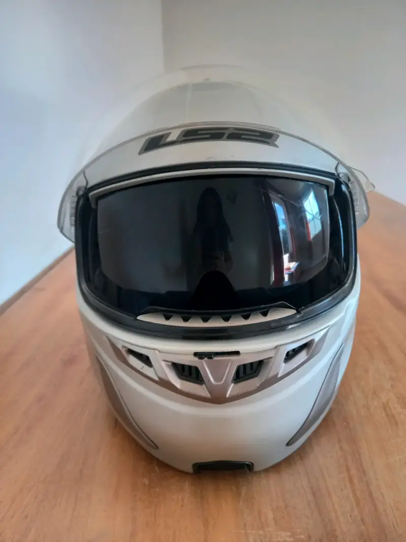Casco abatible LS2 modelo FF369 gris - 6