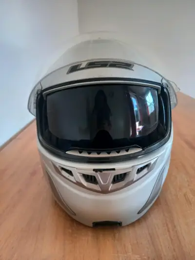Casco abatible LS2 modelo FF369 gris - miniatura 6